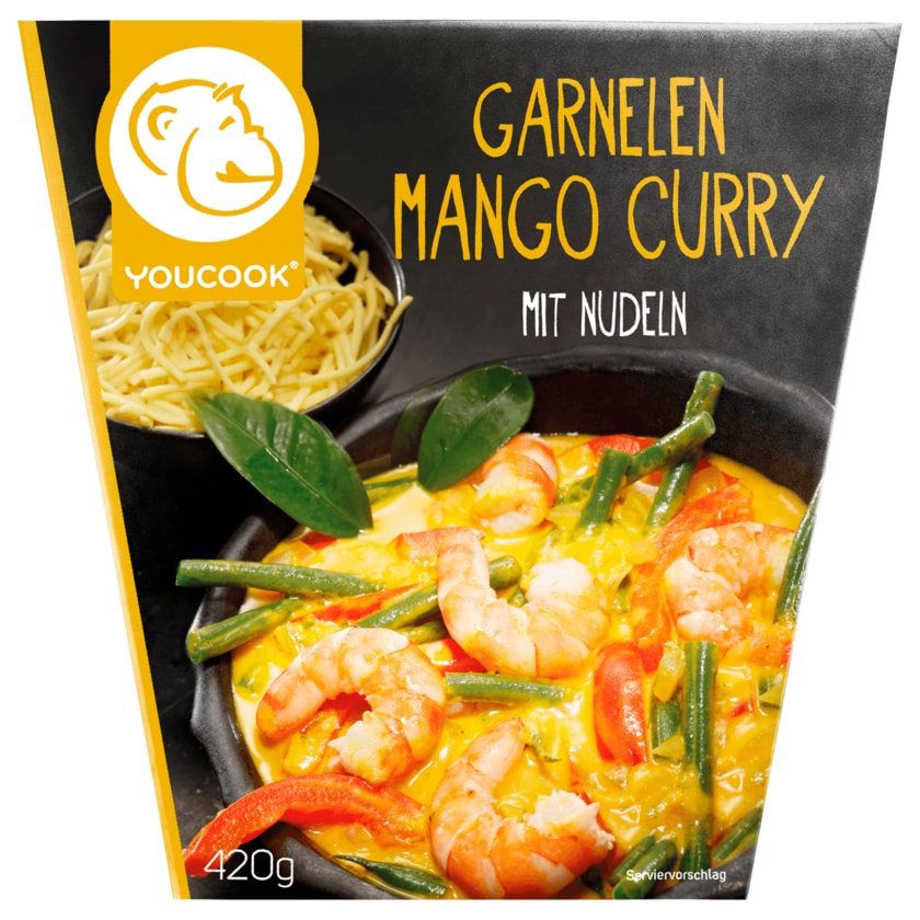 Youcook Garnelen Mango Curry mit Nudeln 420g